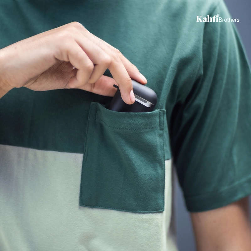Product image T-shirt Pria 2 tone combed - GIL EMERALD M all variant
